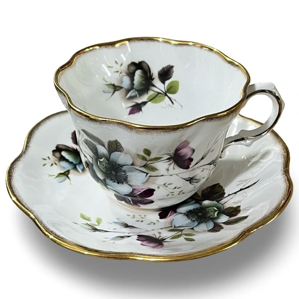 Rosina Bone China Floral Tea Cup and Saucer